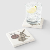 Jaar van de Chinese dierentuin Stenen Onderzetter (Zijkant)