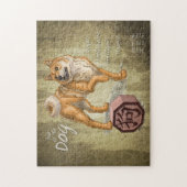 Jaar van de Chinese Zodiac Kunst van de Dog Legpuzzel (Verticaal)
