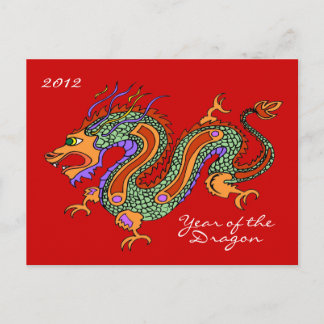 Jaar van de draak 2012 Briefkaart