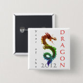 Jaar van de draak 2012 Button (Voorkant /achterkant)
