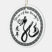 Jaar van de Draak 2012 - Chinees Nieuwjaar Keramisch Ornament (Links)
