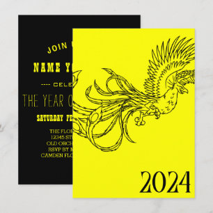 jaar van de draak 2024 feestdagenkaart
