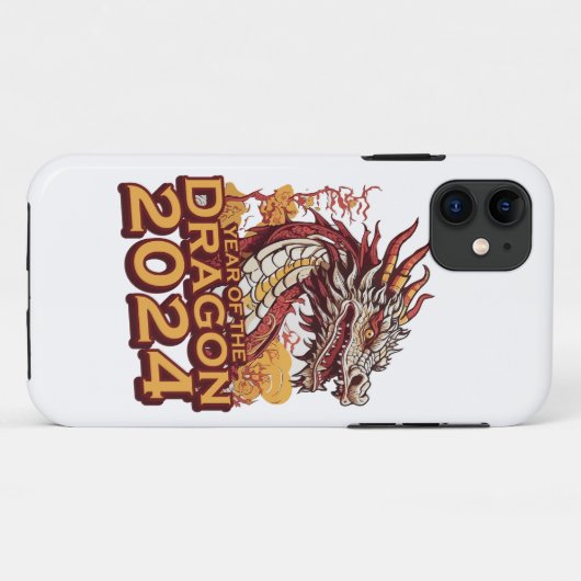 Jaar van de draak 2024 iPhone Cases, Dragon 2024 Case-Mate iPhone Case (Achterkant (horizontaal))
