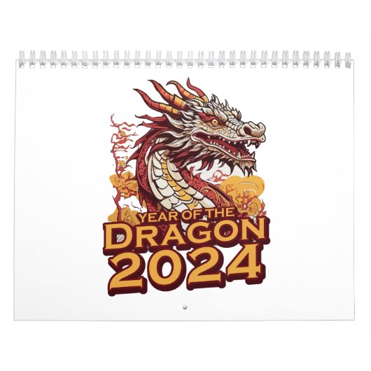 Jaar van de draak 2024 kalender (Hoes)