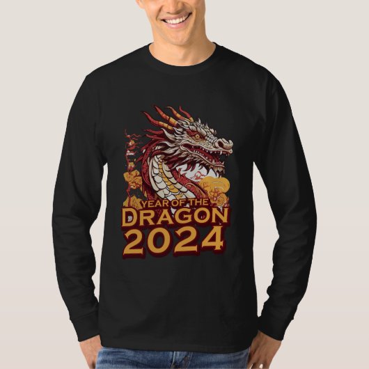 Jaar van de draak 2024 Mannen T-shirt (Voorkant)