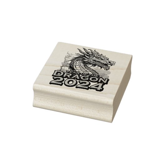 Jaar van de draak 2024 	rubberstempel (Stempel)