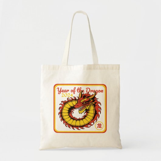 Jaar van de Draak 2024 Tote Bag (Voorkant)