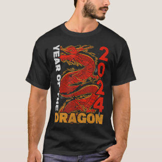 Jaar van de Draak 2024 Zodiac Chinese Maan Nieuw Y T-shirt