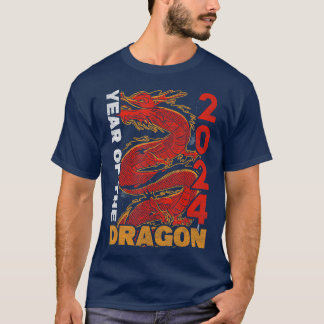 Jaar van de Draak 2024 Zodiac Chinese Maan Nieuw Y T-shirt