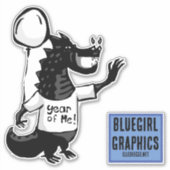 Jaar van de Draak 24 Sticker (Voorkant)