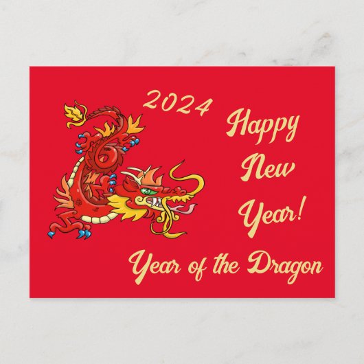 Jaar van de Draak Briefkaart (Voorkant)