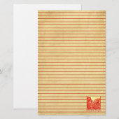 Jaar van de Draak Chinees nieuwjaar rood Briefpapier (Voorkant / Achterkant)