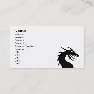 Jaar van de draak - Drakenhoofd Visitekaartje