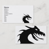 Jaar van de draak - Drakenhoofd Visitekaartje (Voorkant / Achterkant)