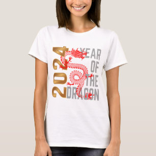 Jaar van de Draak Jaar 2024 Chinese zodiak T-shirt