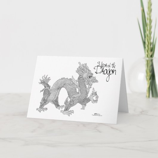 Jaar van de Draak Kaart (Voorkant)