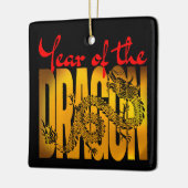 Jaar van de Draak Keramisch Ornament (Links)