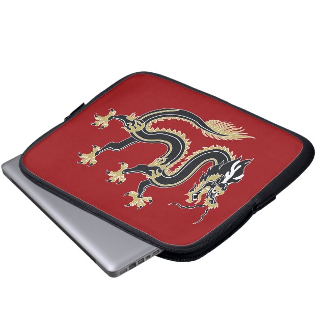 Jaar van de Draak Laptop Sleeve (Voorkant onderkant)