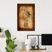 Jaar van de Draak, Poster Tiger Dragon Art (Thuiskantoor)