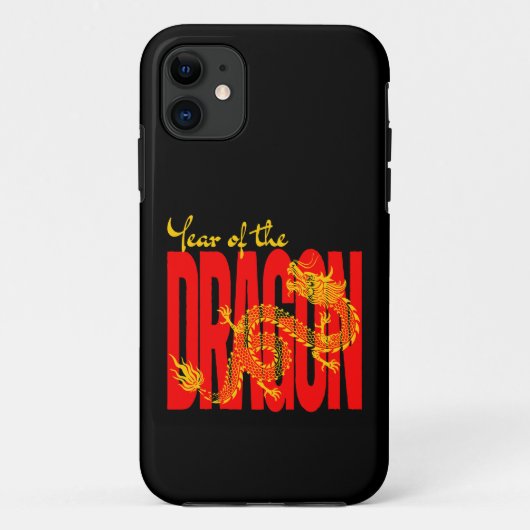 Jaar van de Draak Rood Goud Case-Mate iPhone Case (Achterkant)
