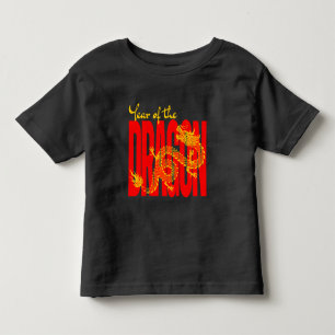 Jaar van de Draak Rood Goud Kinder Shirts
