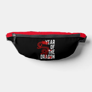 Jaar van de Draak rood wit Heuptasje