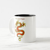 Jaar van de Draak Tweekleurige Koffiemok (Voorkant links)