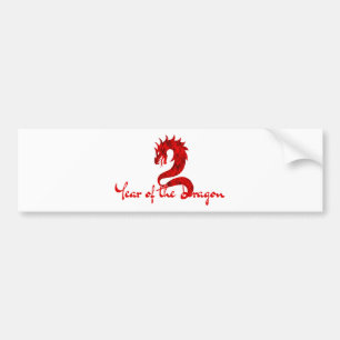 JAAR VAN DE DRACON BUMPERSTICKER