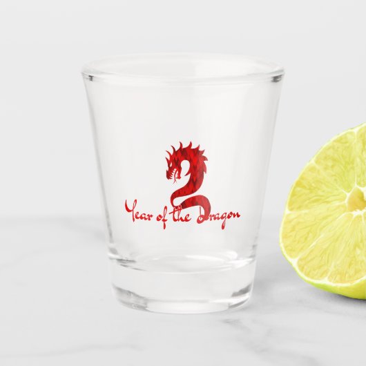 JAAR VAN DE DRACON  SHOT GLAS (Voorkant)
