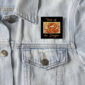 Jaar van de Dragon Button (In situ)