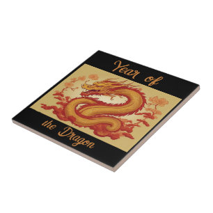Jaar van de Dragon Ceramic Tegel Tegeltje