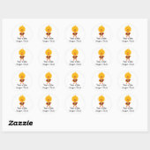 Jaar van de Dragon Chick Stickers (Vel)