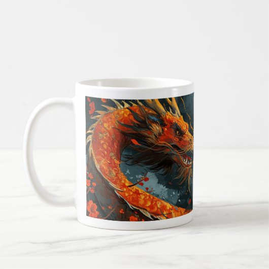 Jaar van de Dragon Coffe Mok (Links)