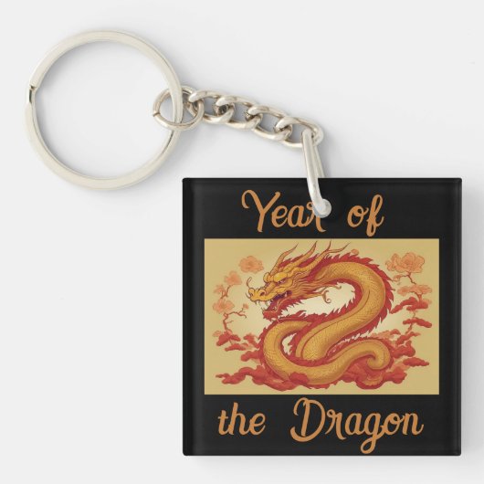 Jaar van de Dragon Sleutelhanger (Voorkant)