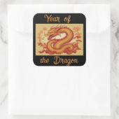 Jaar van de Dragon Sticker (Tas)