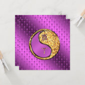 Jaar van de Fire Rooster Kaart (Voorkant / Achterkant in situ)