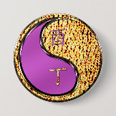 Jaar van de Fire Rooster Ronde Button 7,6 Cm (Voorkant)