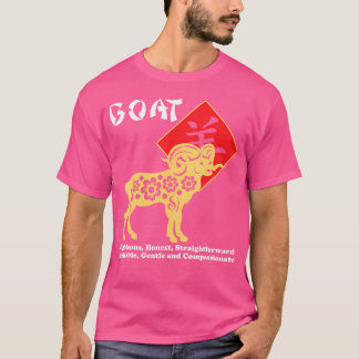 Jaar van de Geit Chinese Zodiac Lunar Nieuwjaar T-shirt