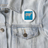 Jaar van de geit ronde button 5,7 cm (In situ)