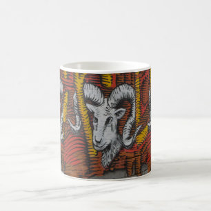 Jaar van de geitenschaap Ram Graffiti Koffiemok