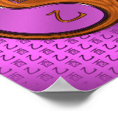 Jaar van de Hout Haan Poster (Hoek)