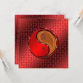 Jaar van de Houten Tijger Kaart (Voorkant / Achterkant in situ)