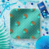 Jaar van de Houthond Papieren Bordje (Feest)