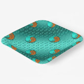 Jaar van de Houthond Papieren Bordje (Gebogen)