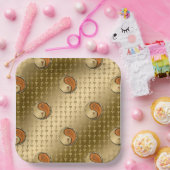 Jaar van de Houtrat Papieren Bordje (Feest)