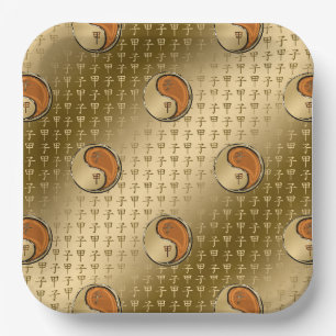 Jaar van de Houtrat Papieren Bordje