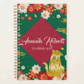 Jaar van de kat 2024 bloemen planner (Voorkant)