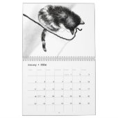 Jaar van de kattenkalender van kattentekeningen kalender (Jan 2026)