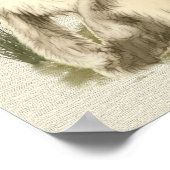 Jaar van de konijnenafdrukken van het Poster (Hoek)