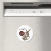 Jaar van de konijnenwijk Chinese Zodiac Art Magneet (Insitu (Vaatwasser))